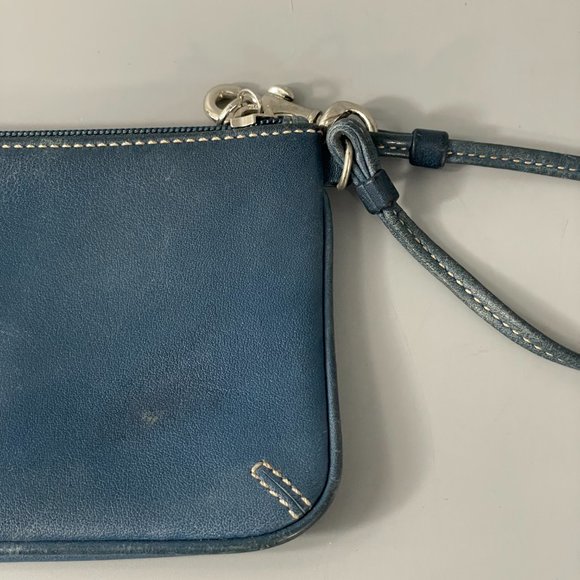 Coach Blue Leather Wristlet - Picture 7 of 10